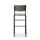 Bourbon Vintage Style Faux Suede Bar Stool